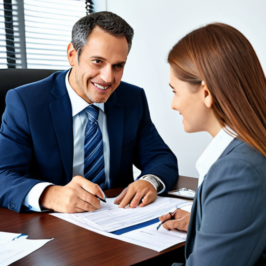 호주에서 세금 신고 및 환급 절차 - Tax Agent Meeting**
"A friendly tax agent in a professional office setting, assisting a fully cloth...