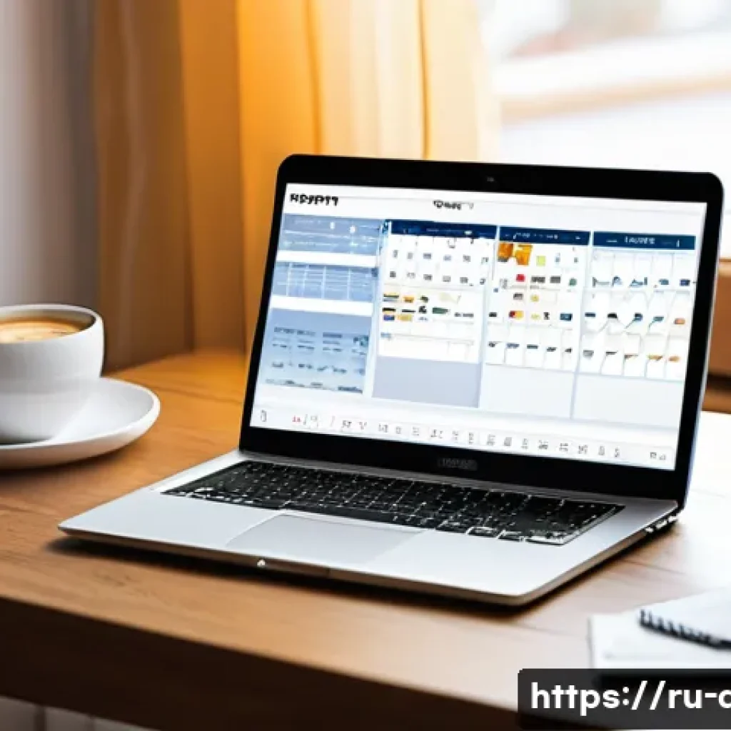 호주 항공권 저렴하게 구매하는 법 - A detailed scene of a traveler researching flight tickets on a laptop and smartphone in a cozy home ...
